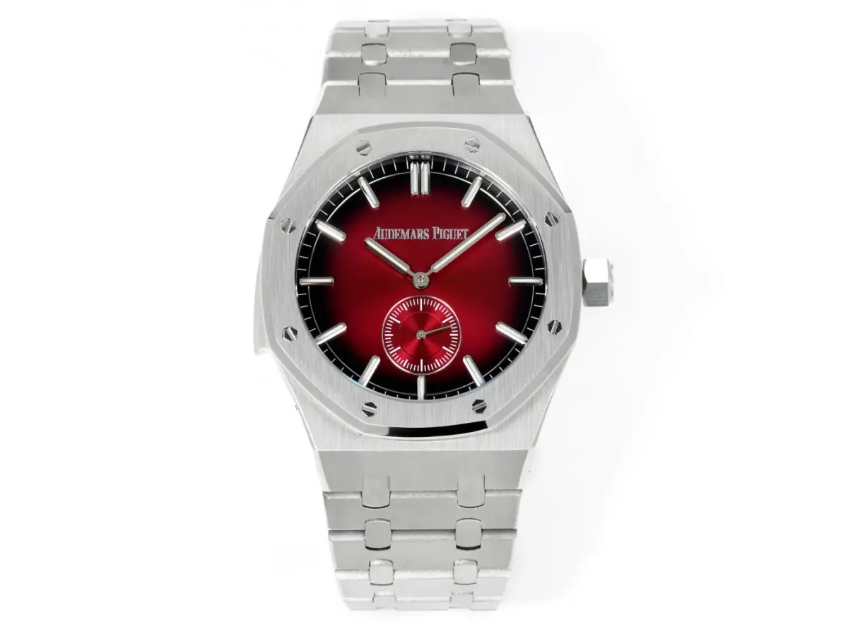 JH Factory Audemars Piguet Royal Oak 26591IP Red Dial Steel Super Clone Replica Watch