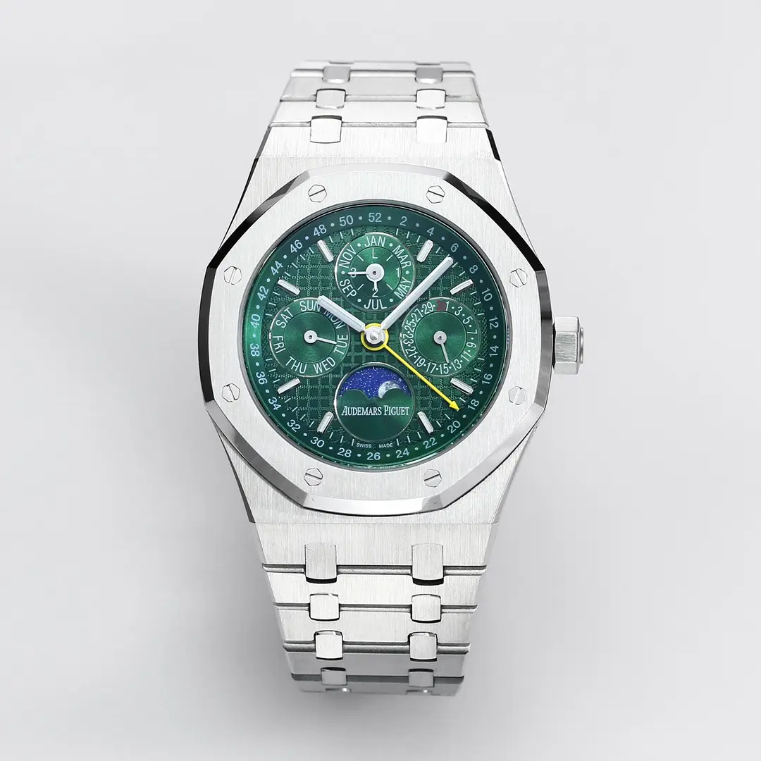 JH Factory Audemars Piguet Royal Oak Perpetual Calendar Blue Dial Stainless Steel - Premium Super Clone Watch