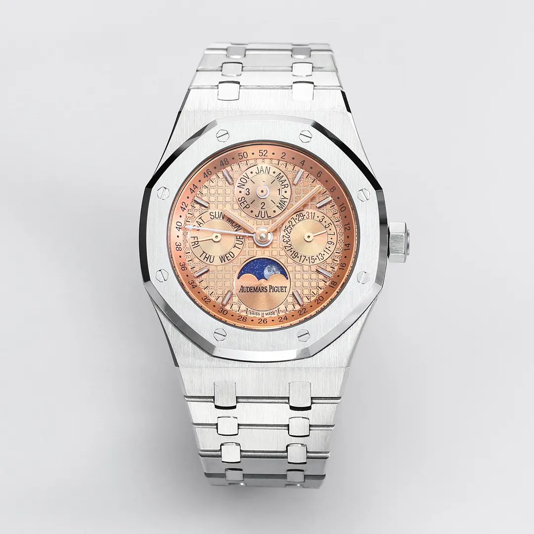KZ Factory Audemars Piguet Royal Oak Perpetual Calendar Steel Blue Dial - Premium Super Clone Watch
