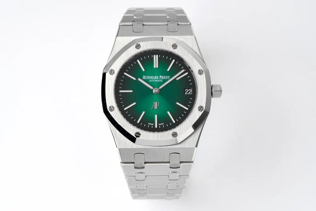 KZ Factory Audemars Piguet Royal Oak 15202 Green Steel Super Clone Watch - Premium Replica