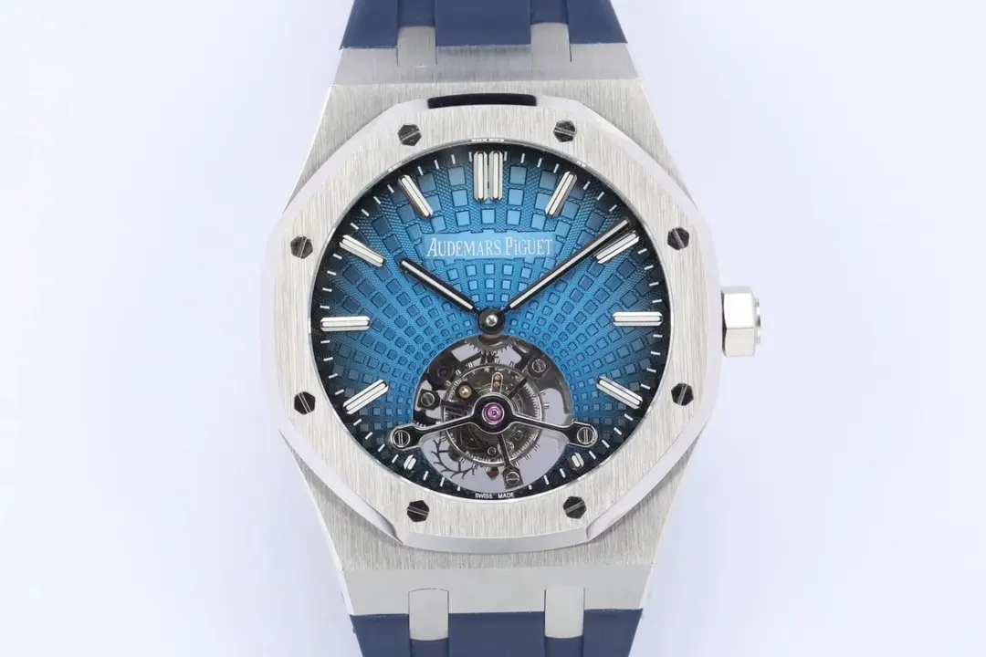 KZ Factory Audemars Piguet Royal Oak Tourbillon Blue Rubber - Super Clone Watch