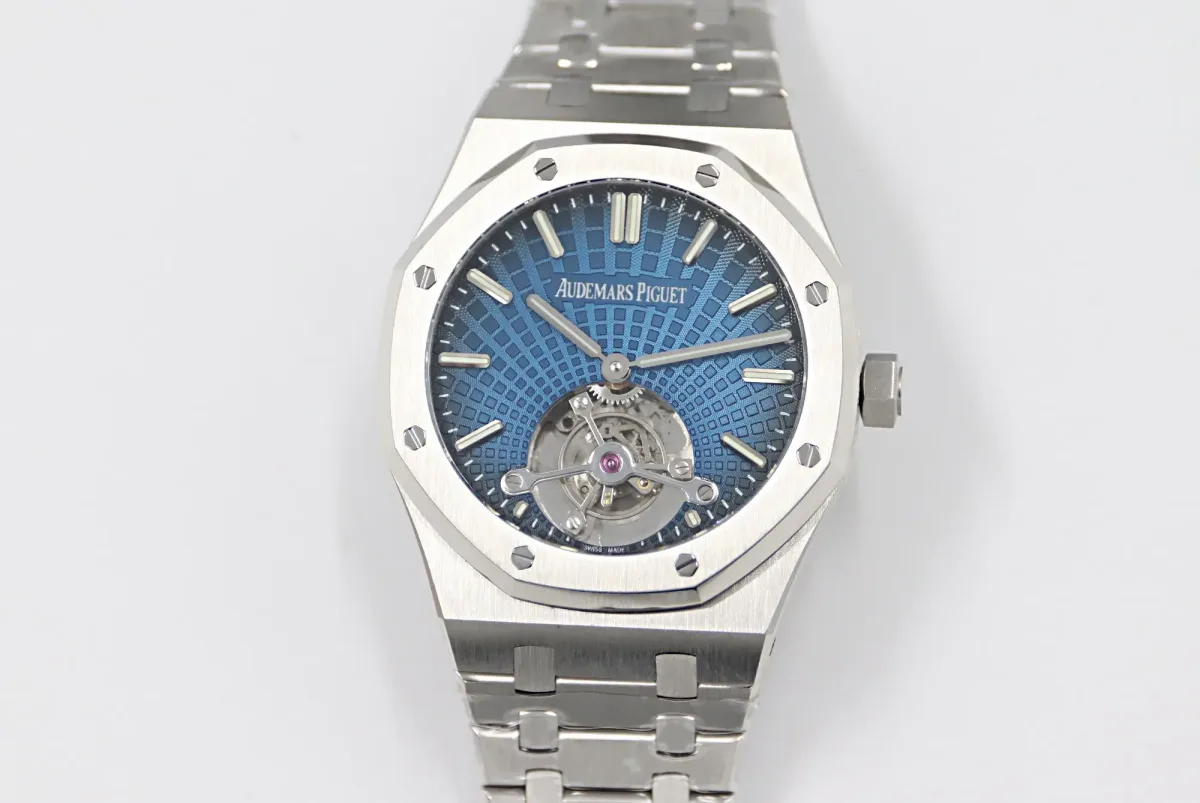 JF Factory Audemars Piguet Royal Oak Tourbillon Blue Dial Super Clone Watch