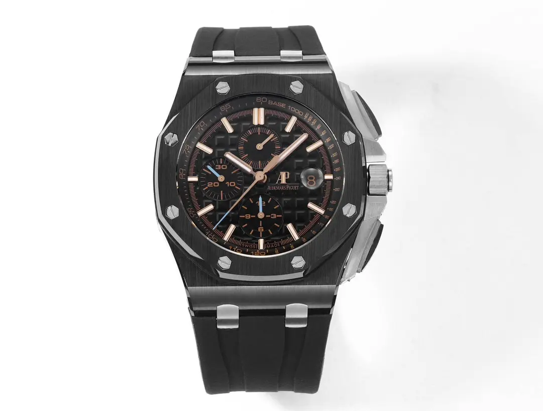 KZ Factory Audemars Piguet Royal Oak Offshore Black Chronograph Super Clone Watch - Premium Replica