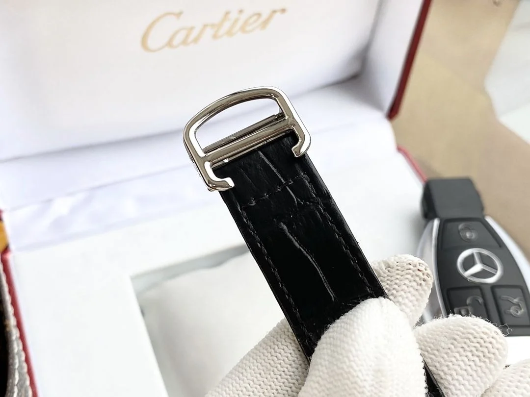 Cartier Ballon Bleu 42mm Automatic Leather Strap
