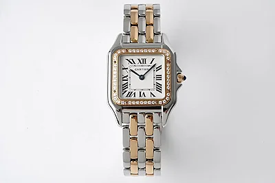 3K Factory Cartier Panthere de Cartier Watch Silver Two Tone Small 22MM- Best Replica Watch