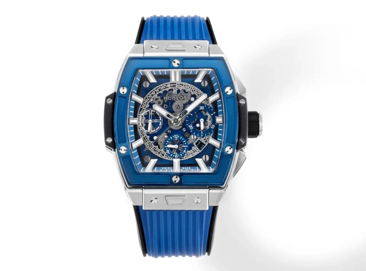 JB Factory HUBLOT Spirit of Big Bang Blue Titanium &amp; Resin Limited Edition Watch - Model 642.NX.0170.RX - Best Replica Watch