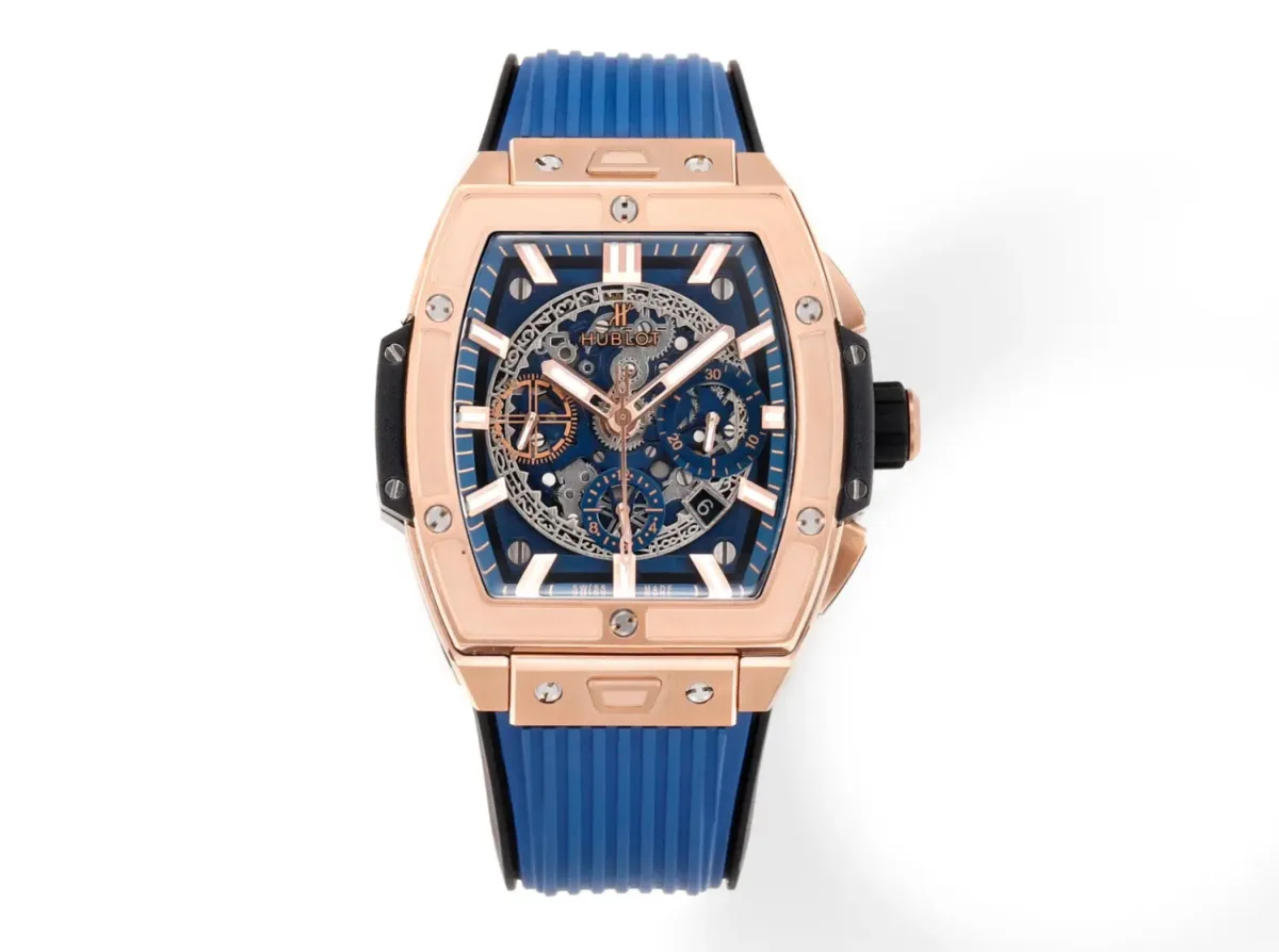 HB Factory Hublot Spirit of Big Bang King Gold Blue Limited Edition Super Clone Watch - Model 642.NX.0170.RX