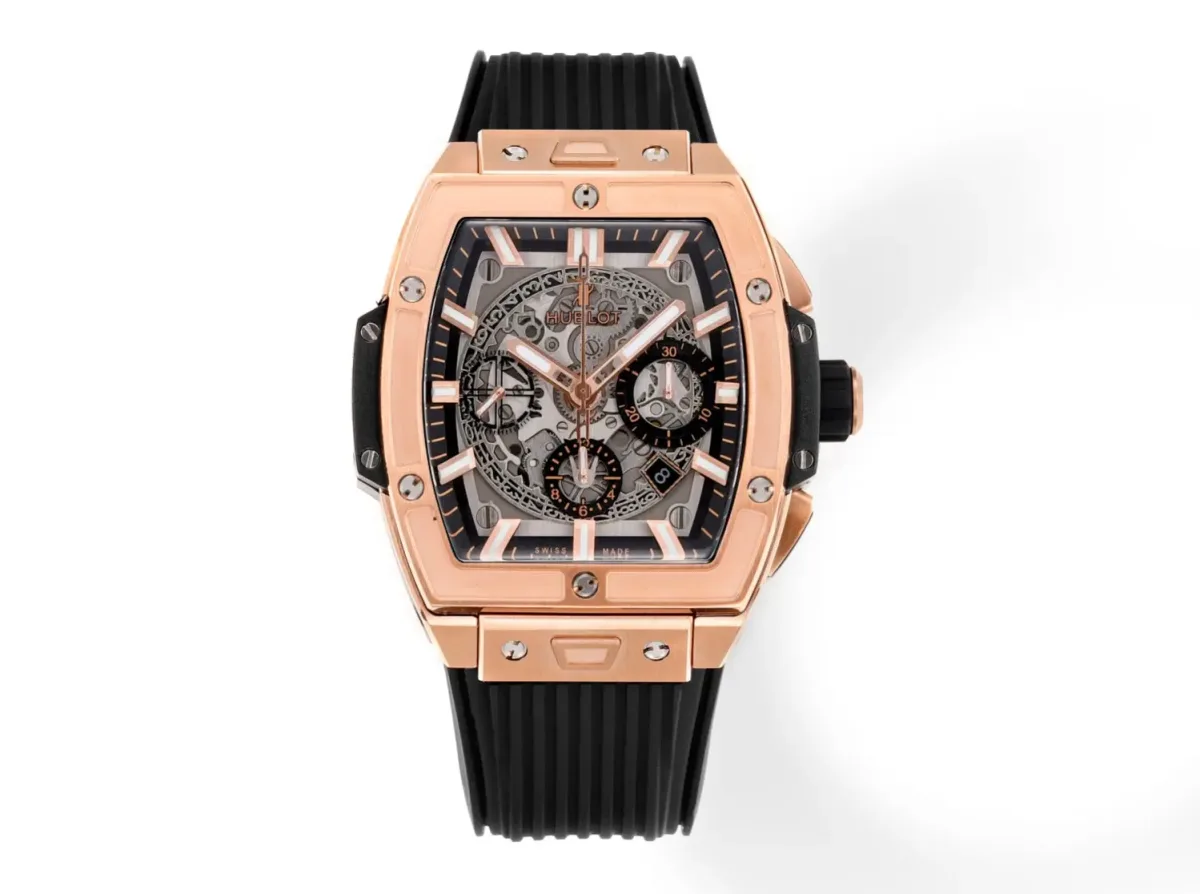 HB Factory HUBLOT Spirit of Big Bang King Gold Black Rubber Strap Limited Edition Watch - Model 642.NX.0170.RX - Super Clone Edition