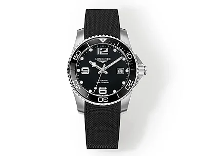 KZ Factory Longines Conquest Black Dial Rubber Strap - Super Clone Watch