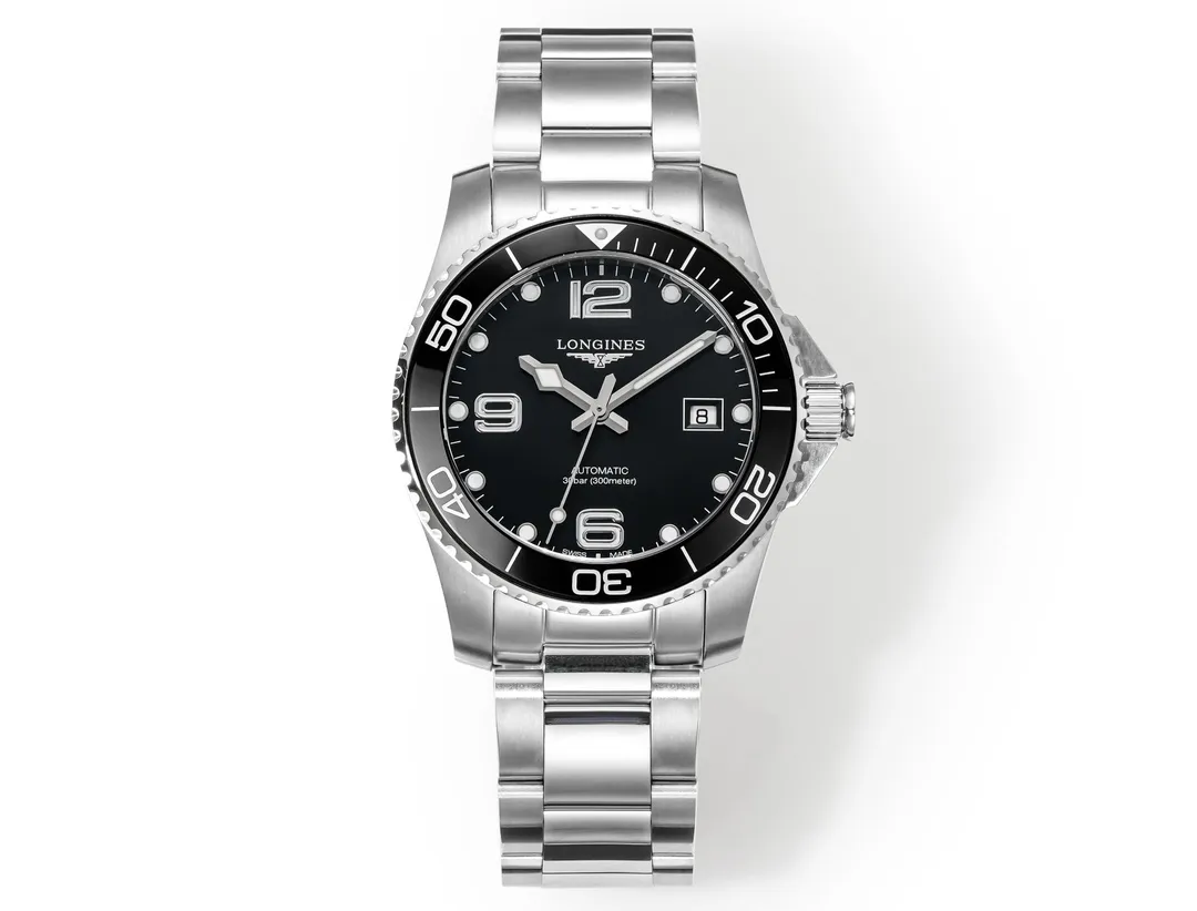 JF Factory Longines Conquest Black Dial Steel Watch - Best Super Clone Design