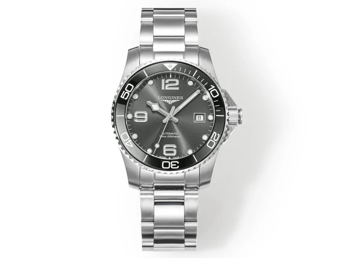 KZ Factory Longines Conquest Black Dial Steel Watch - Best Super Clone Design