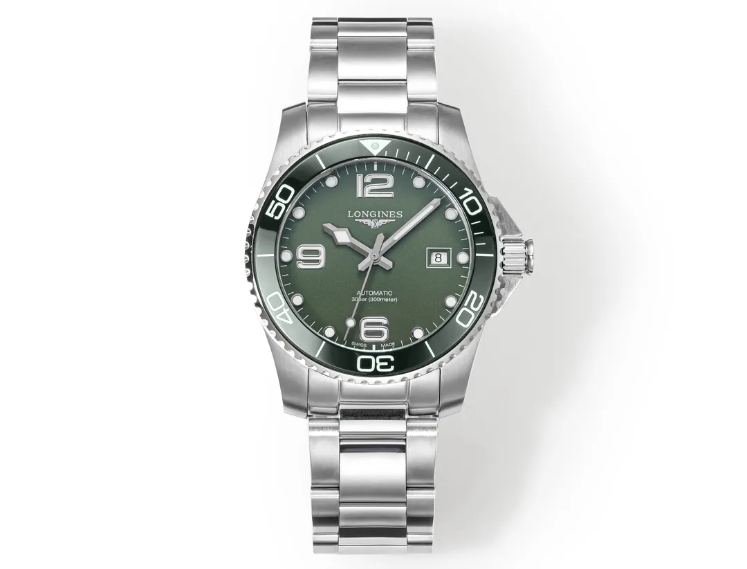 KY Factory Longines Conquest Green Dial Steel Watch - Premium Super Clone Design