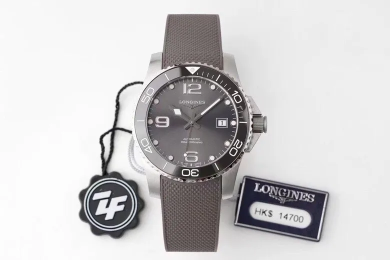 KZ Factory Longines Conquest Grey Dial Rubber Strap - Best Super Clone Watch