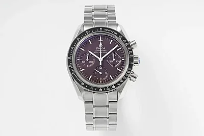 UR Factory Omega Speedmaster 9300 Burgundy Dial Steel - VSF Watches Collection