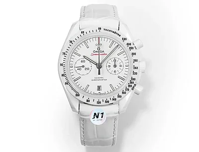 ZF Factory Omega Speedmaster Dark Side of the Moon White Ceramic VSF Luxury Watch
