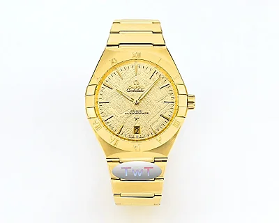OMEGA Constellation 41mm Gold Ceramic Watch - Premium VSF Watch Replica from Trusted Source