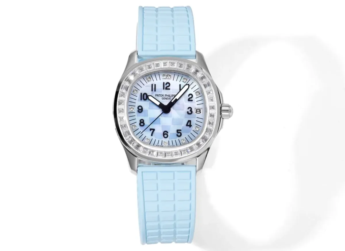 KM Factory Patek Philippe Aquanaut Mechanical Watch Blue Rubber - Premium Super Clone Replica