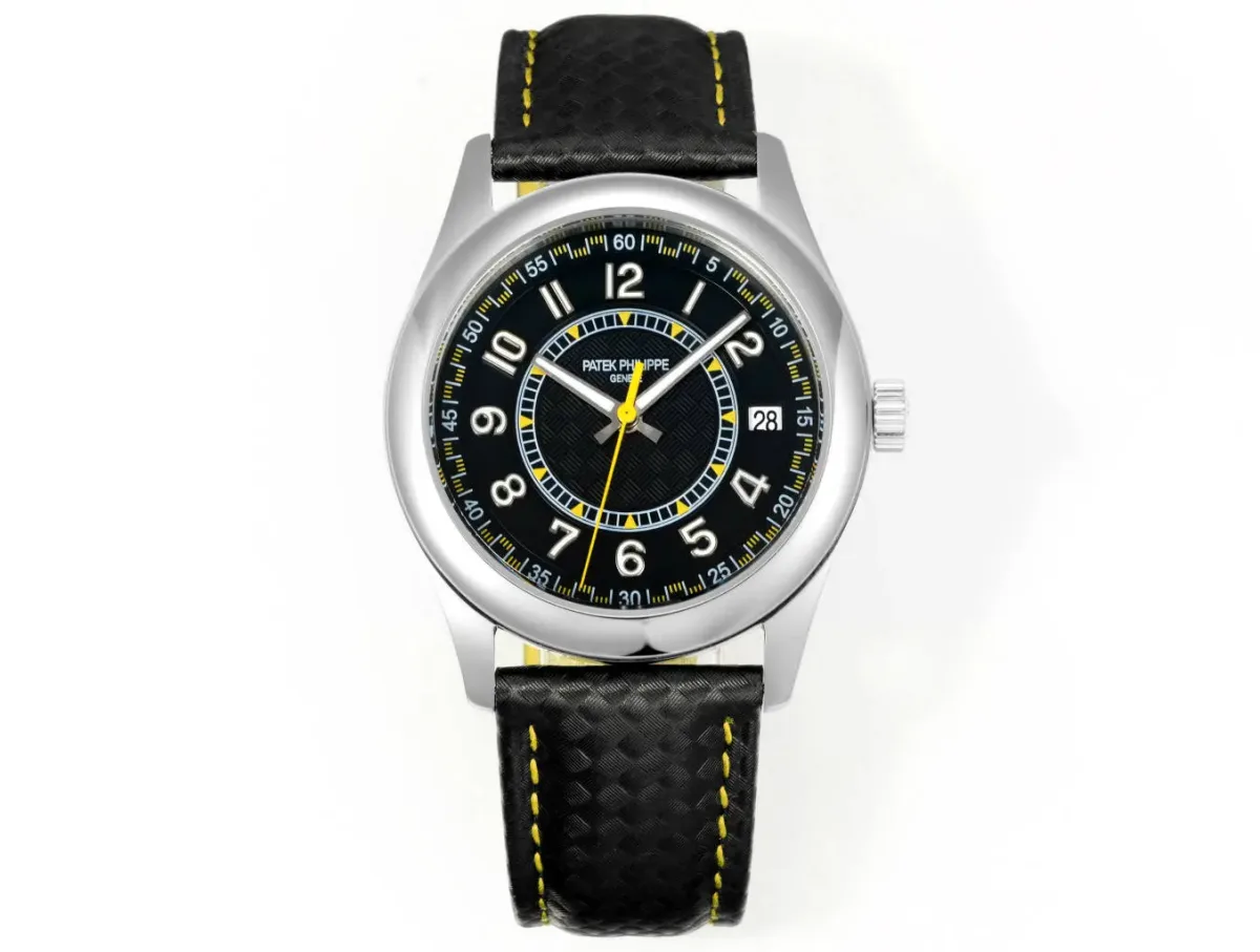 KM Factory Patek Philippe Calatrava 6007G Black Super Clone Replica Watch