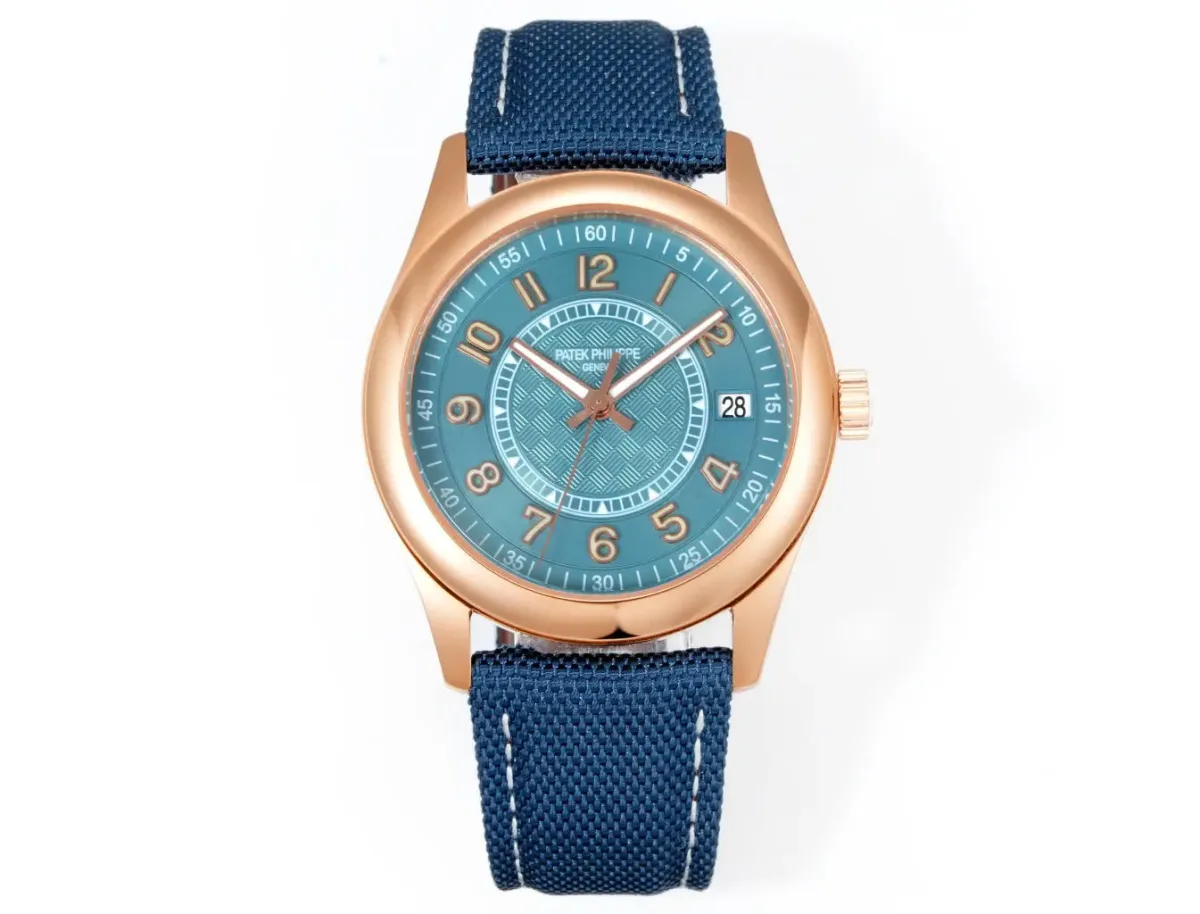 KM Factory Patek Philippe Calatrava PP6007 Blue Dial Rose Gold Super Clone Replica Watch - Premium Super Clone Watches