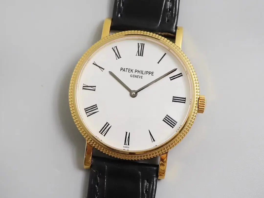 KM Factory Patek Philippe Calatrava 5120G White Dial Gold Super Clone Replica Watch