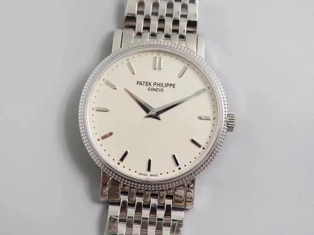 KM Factory Patek Philippe Calatrava 5120G Silver Super Clone Replica Watch