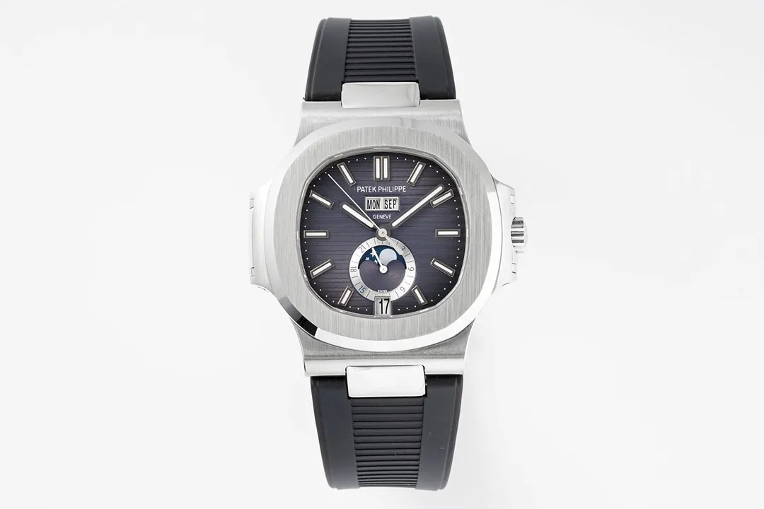 KM Factory Patek Philippe Nautilus 5726/1A Blue Rubber Super Clone Replica Watch