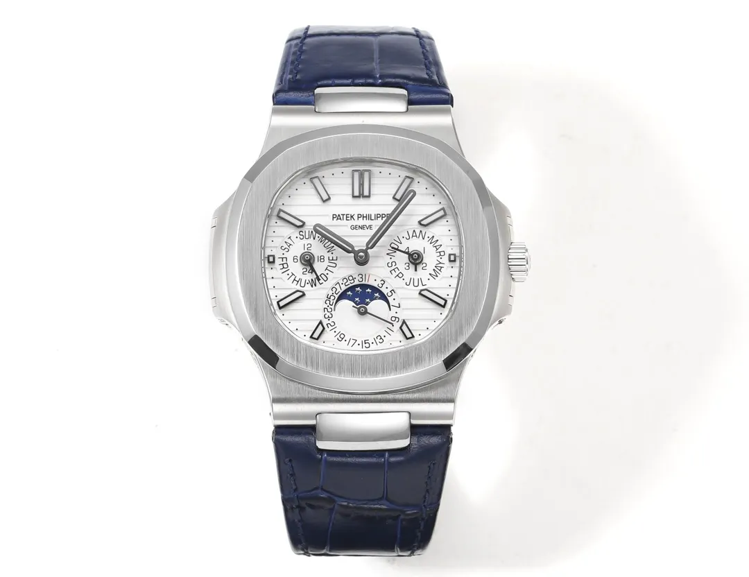 KM Factory Patek Philippe Nautilus 5740 White Blue Super Clone Replica Watch