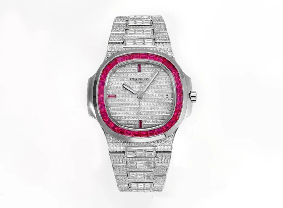 KM Factory Patek Philippe Nautilus 5719 White Gold Super Clone Replica Watch