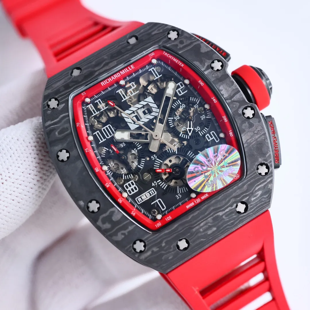 KV Factory Richard Mille RM011-FM Red Chronograph Super Clone Watch - Premium Replica Richard Mille