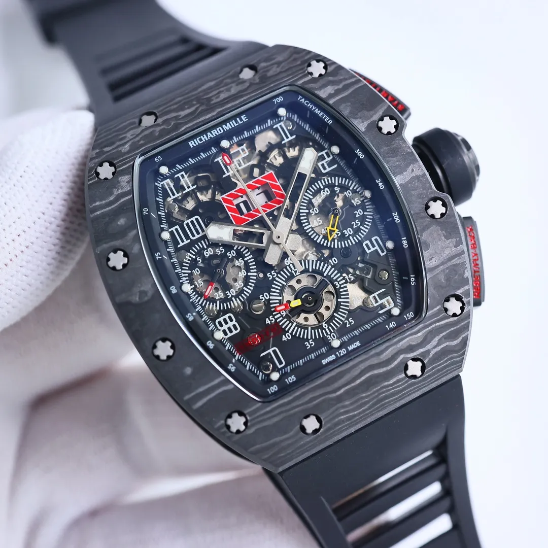 KV Factory Richard Mille RM011-FM Black Chronograph Super Clone Watch - Premium Replica Richard Mille