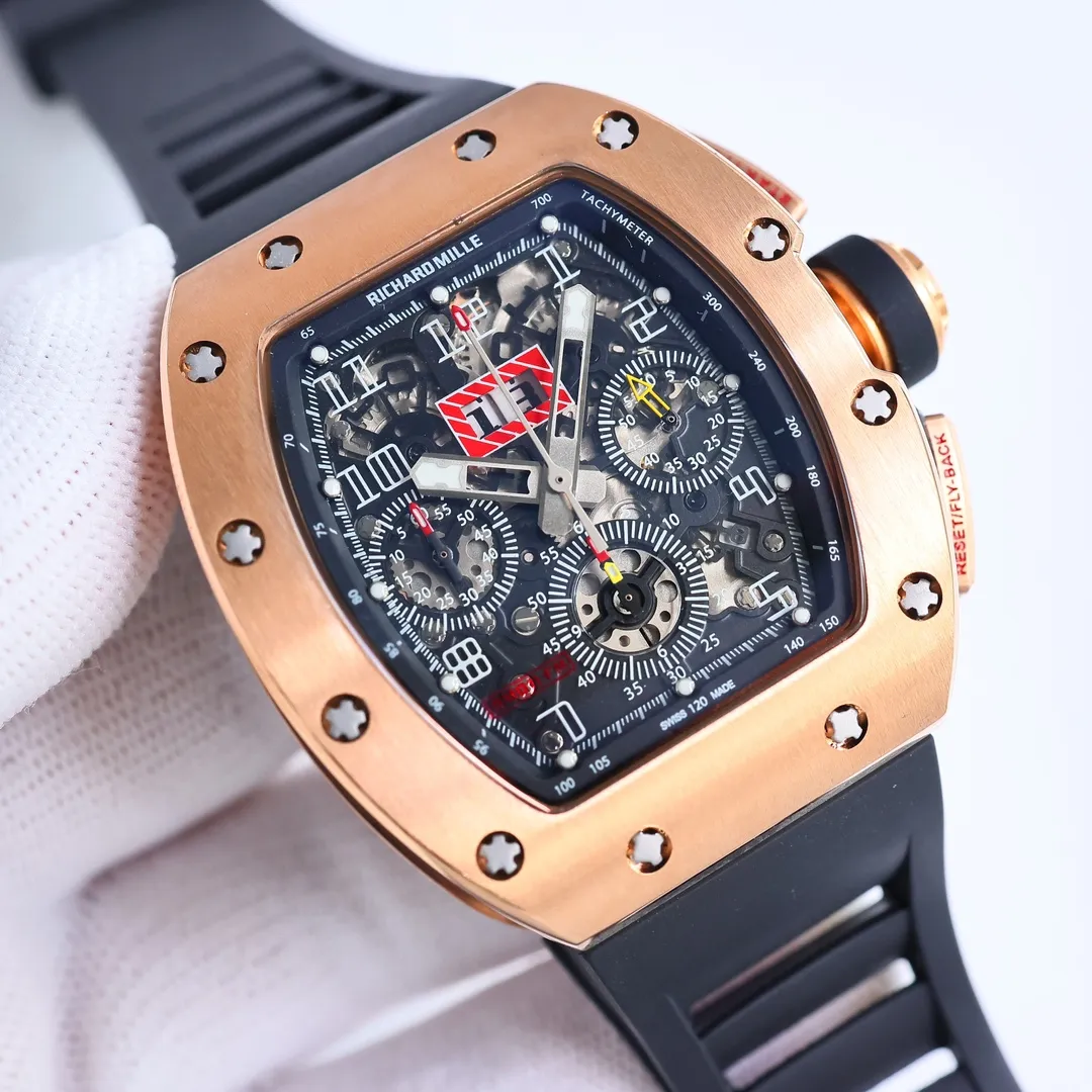 JB Factory Richard Mille RM011-FM Rose Gold Chronograph - Premium Super Clone Watch