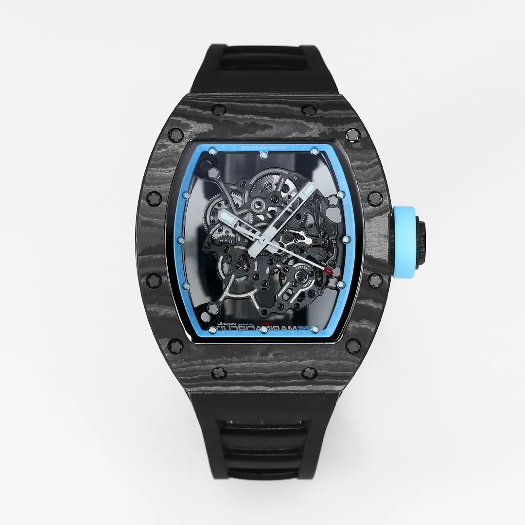 KV Factory Richard Mille RM055 Carbon Fiber Black Super Clone Luxury Watch