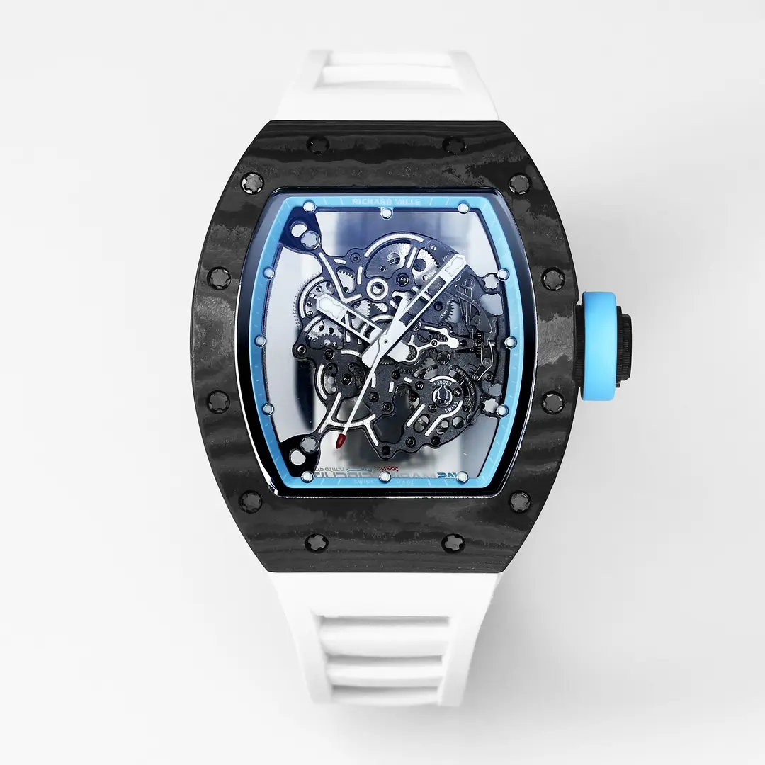 KV Factory Richard Mille RM055 Carbon Fiber Blue Super Clone Luxury Watch