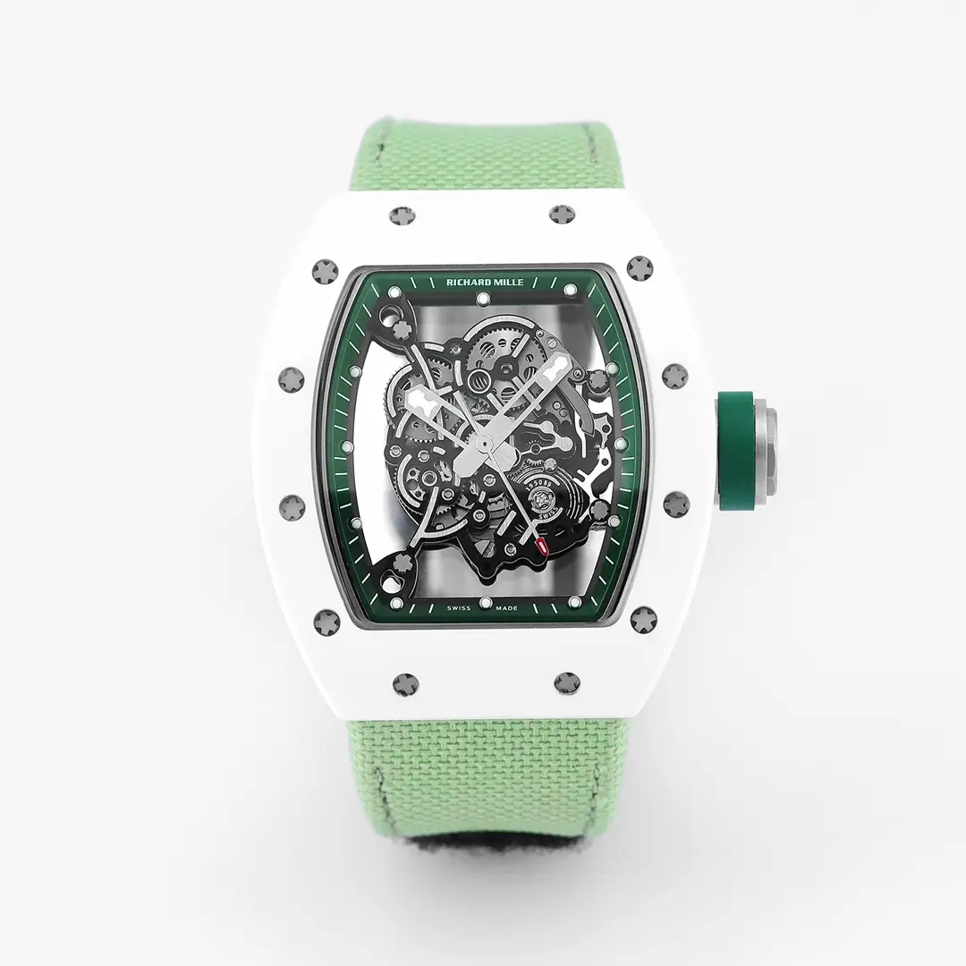 JB Factory Richard Mille Green Strap Super Clone Watch - Premium Replica Richard Mille