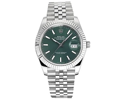 VS Factory Rolex Datejust 41mm Green Dial Stainless Steel Jubilee Bracelet