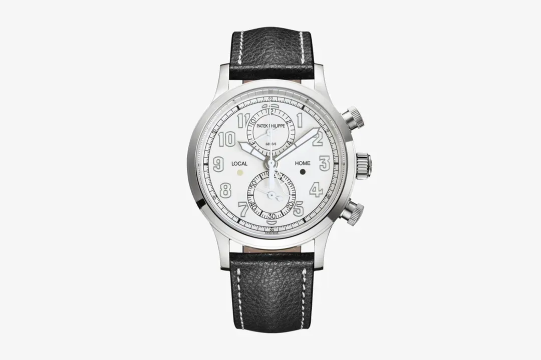 KM Factory Patek Philippe 5924G White Dial Leather Strap Super Clone Replica Watch