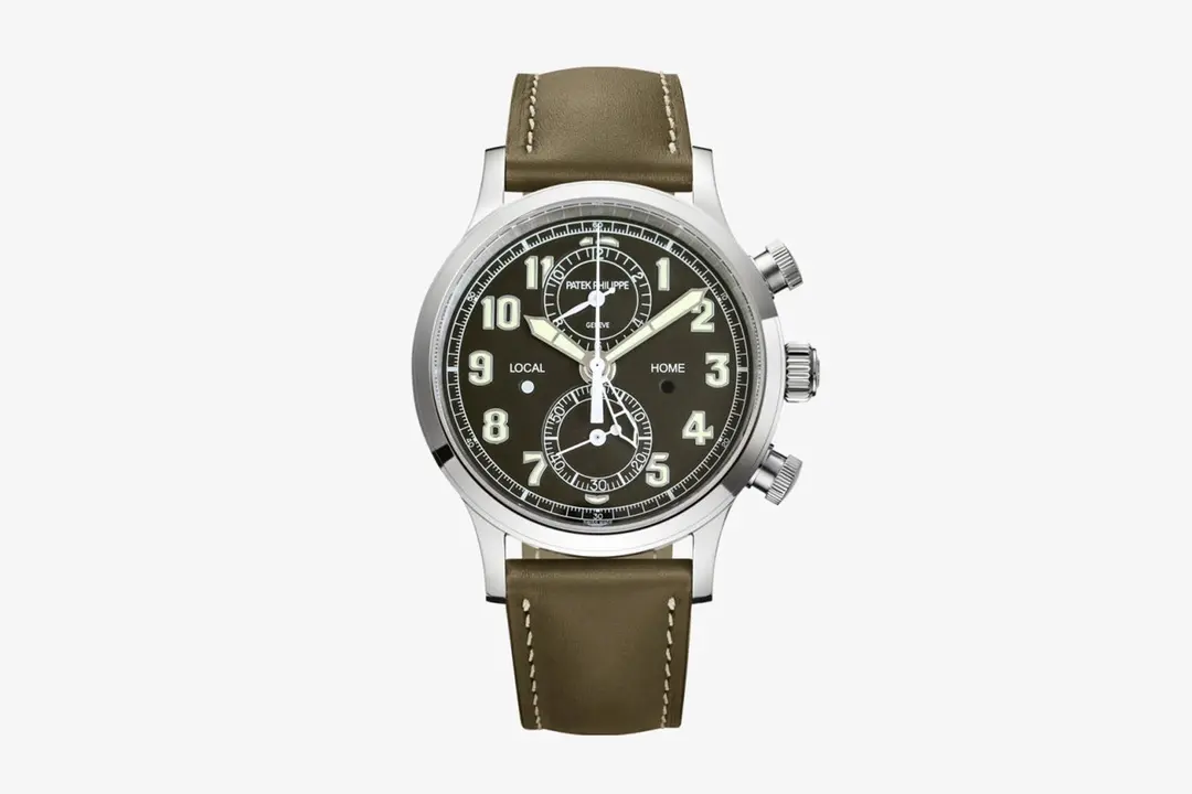 KM Factory Patek Philippe Complications 5924G Grey Leather Super Clone Replica Watch