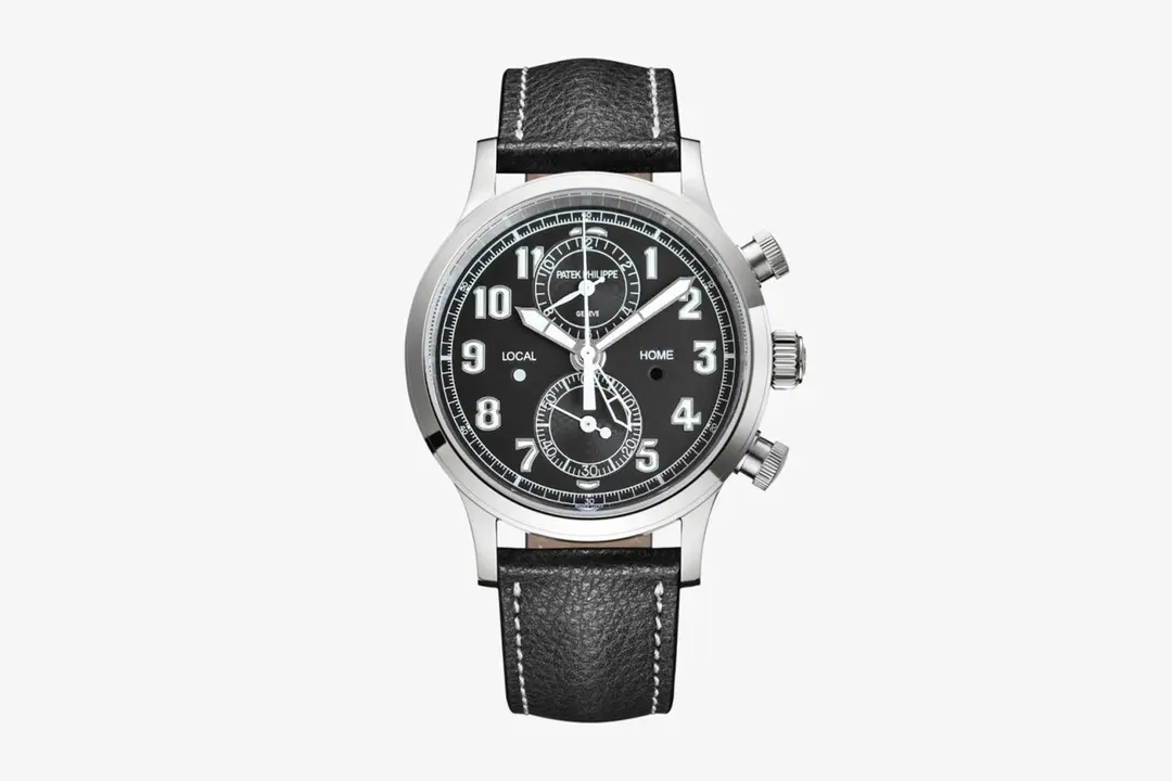 KM Factory Patek Philippe Complications 5924G Black Leather Super Clone Replica Watch