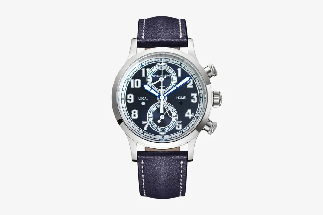 KM Factory Patek Philippe Complications 5924G Blue Leather Super Clone Replica Watch