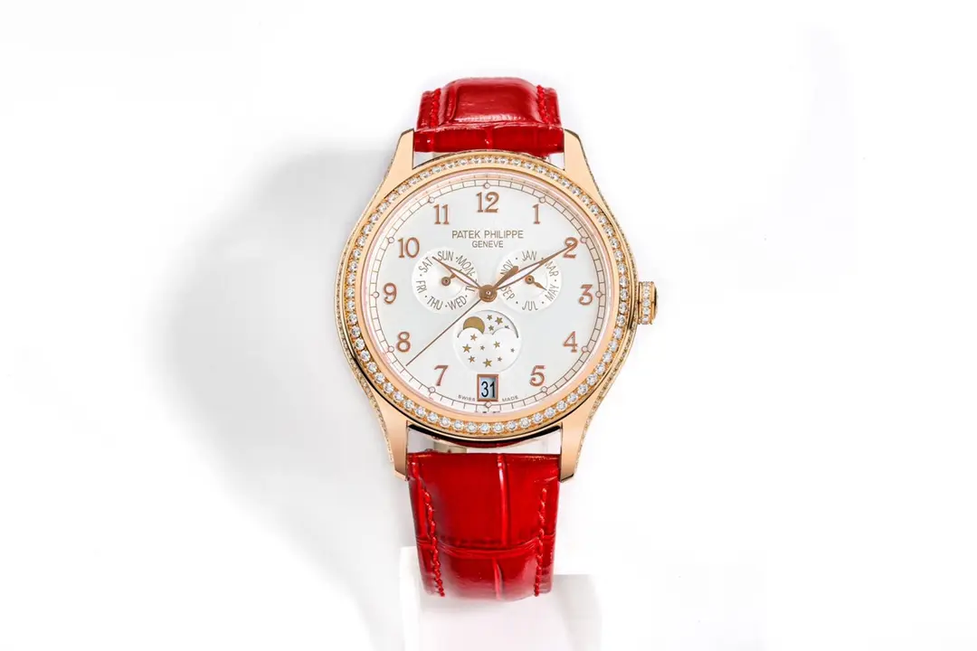 KM Factory Patek Philippe Complications 4947R Rose Gold Red Leather Super Clone Replica Watch
