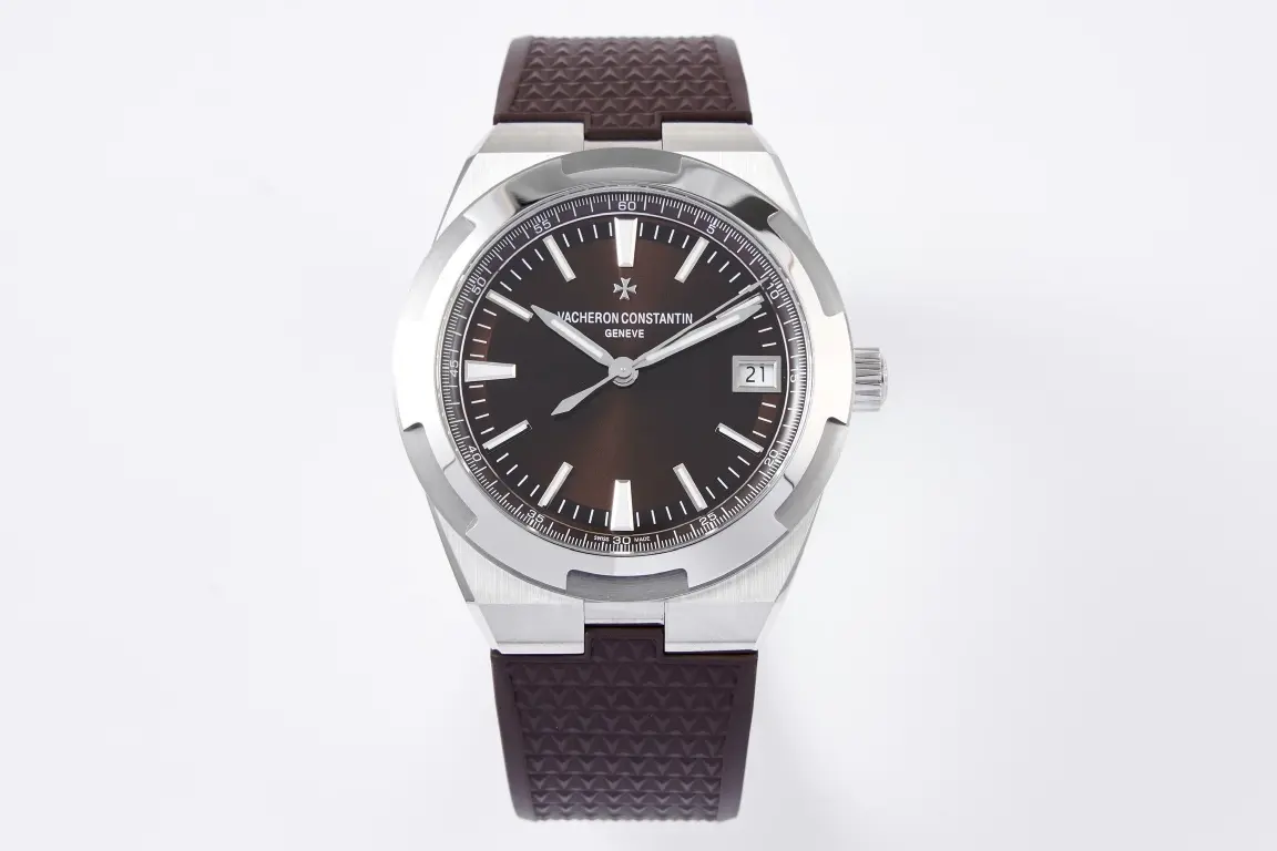 MKS Factory Vacheron Constantin Overseas 4500V Series - Brown Dial, Rubber Strap, Luxury Steel Super Clone Watch - Best Replica Quality