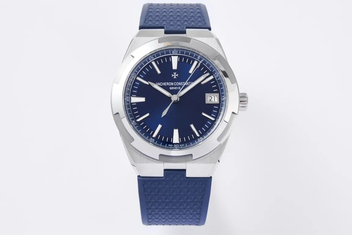 MKS Factory Vacheron Constantin Overseas 4500V Series - Blue Dial, Rubber Strap, Luxury Steel Super Clone Watch - Best Replica Quality